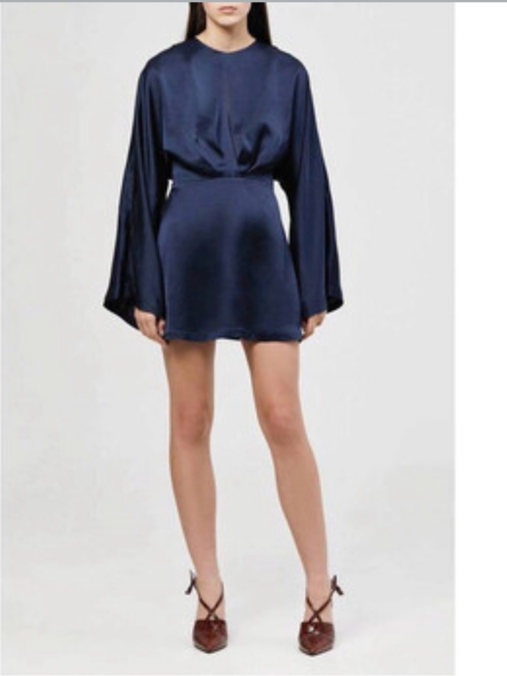 Acler Boulder Mini Dress Modern Career Minimalist Dark Navy Size 6